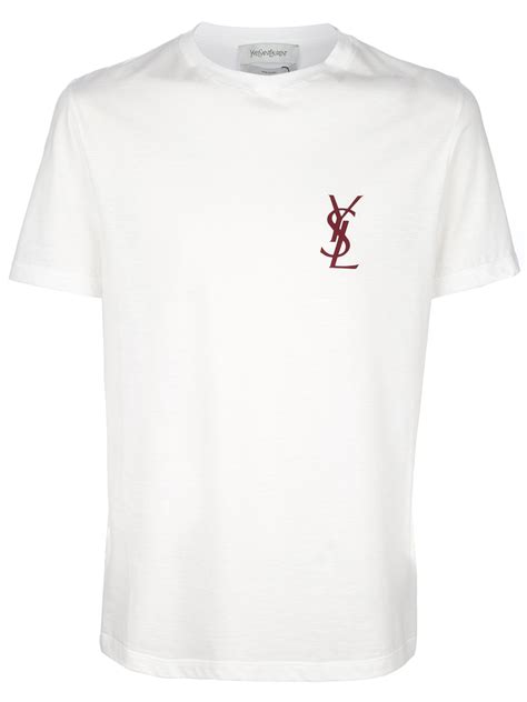 white ysl t shirt|farfetch st laurent tops.